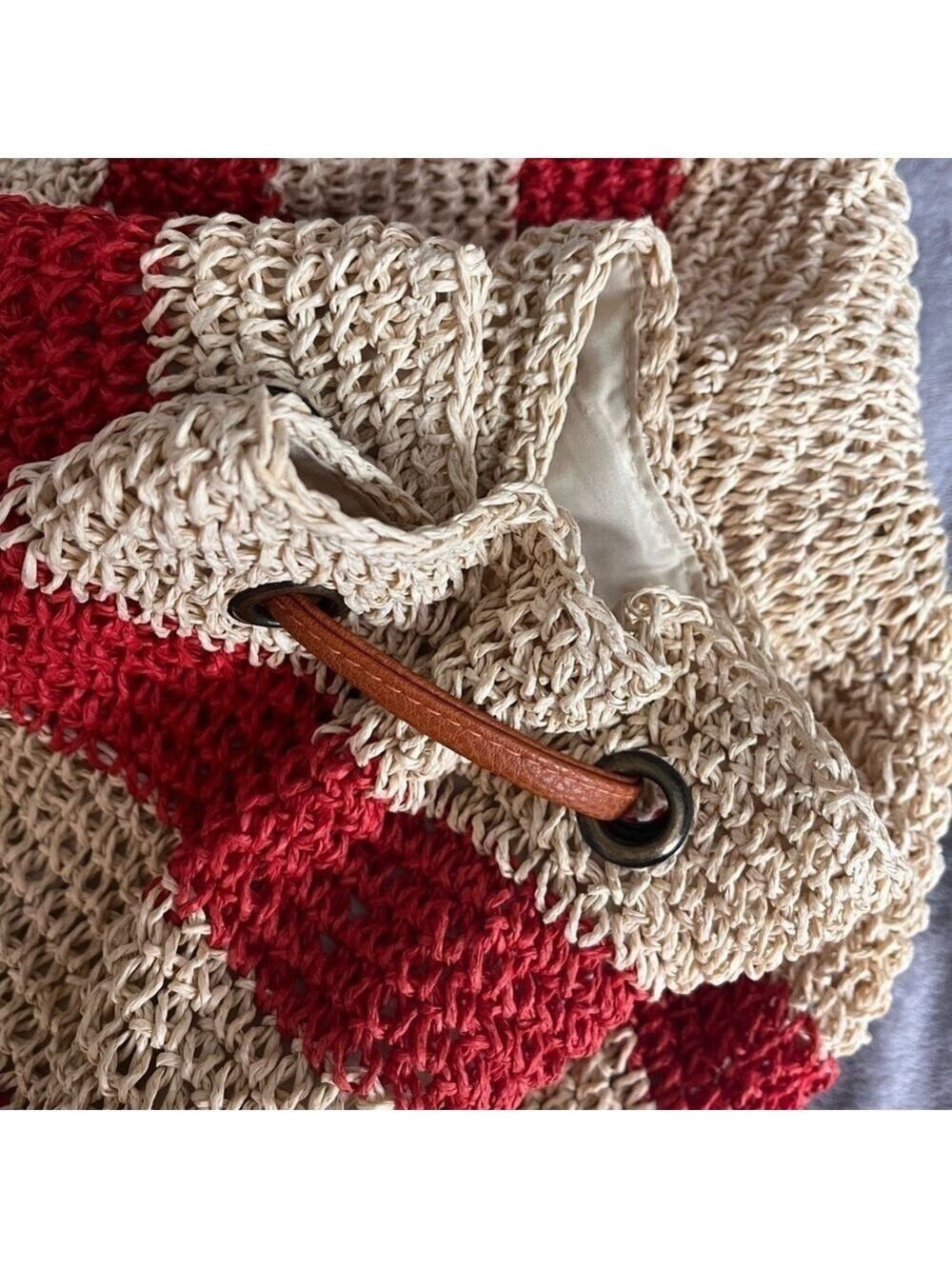 NWOT American Eagle woven backpack - Picture 4 of 8